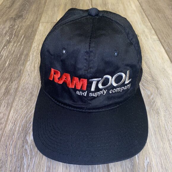 Ram Tool And Supply Stihl Black Snapback Hat Red Stitched Cotton OSFA - Picture 1 of 12
